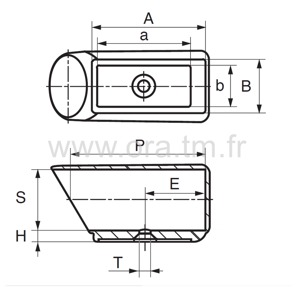 ESY2 - EMBOUT TRAINEAU - TUBE CYLINDRIQUE